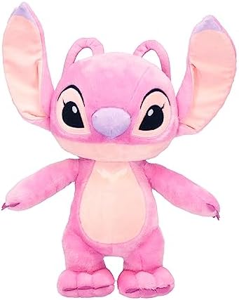 KIDS PREFERRED Disney Baby Lilo & Stitch Angel Soft Huggable Stuffed Animal Cute Plush Toy for Toddler Boys and Girls, Gift for Kids, Pink Angel 16 Inches