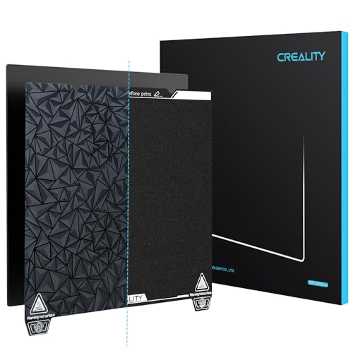 Creality Official Double-Sided Build Plate, 235x235mm Smooth PEO + Textured PEI Magnetic Removable Flexible Spring Bed Plate for Ender 3 V3, Ender 3 V3 SE/KE, K1, Ender 3 S1/3 S1 Pro