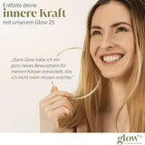 GLOW25 Collagen Capsules High Dose [180 Capsules] with Hyaluronic Acid and Vitamin C | Premium Collagen Complex for Beautiful Skin | No Additives | Laboratory Tested | Made in Germany