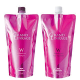 MILBON Grand Linkage Willow Luxe Shampoo 400mL + Treatment 400g Refill Set for Hair Texture Care