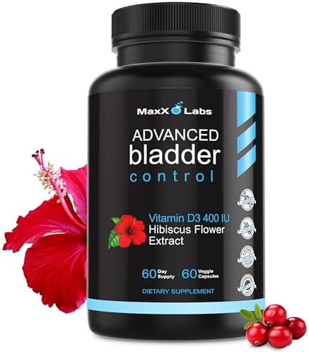 Advanced Bladder Control Supplements for Women & Men - Supports Urinary Tract Health - Helps Overactive Bladder & Urinary Tract Infection - Cranberry Pills w/Pumpkin Seed Oil Extract