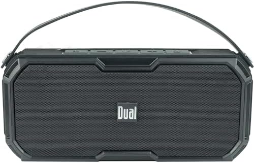Dual Electronics LUBTWS6 Wireless Portable Bluetooth Speaker, TruWireless Bluetooth Stereo, Waterproof & Dustproof IP67, 360 Degree Rich Dynamic Sound, Up to 100ft Wireless Range, 15 Hour Playtime