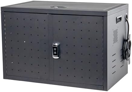 Pearington 16 Device Chomebook Laptop Charging, Storage Station with Cord Management and KeyFob Lock