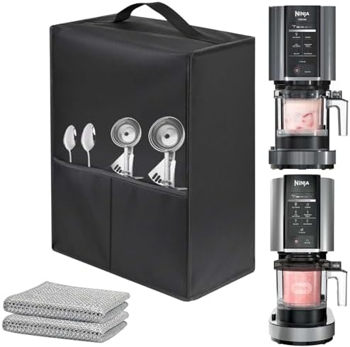 Ice CreamMachine Dust Cover Waterproof Dust Cover Is Suitable For Ninja Nc301creami Ice Cream Machine/Nc299amz Creami Ice Cream Machine/Frozen Dessert Machine/Ice Cream Machine (7 X 11.8x 15.7 Inches)