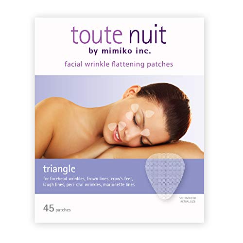 Toute Nuit Facial Wrinkle Patches, Face Tape, Triangle, Frown Lines, Around Eyes and Mouth, 45 Patches