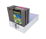 Collector Craft, White, NES Compatible Cartridge Holder, NES Game Tray, Holds 10 Games, Clutter Reducing, Retro Video Game Collection, works with Nintendo Entertainment System NTSC and PAL Cartridges