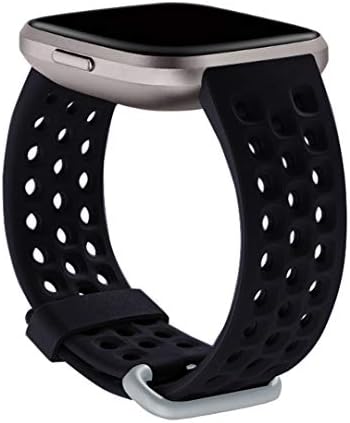 Sport Bands Compatible with Fitbit Versa 2 / Versa/Versa Lite Bands for Women Men,Breathable Sport Replacement Wristbands Small Large