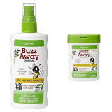 Quantum Health Buzz Away Extreme Insect Repellent DEET Outdoor Mosquito & Tick Bug Spray, Safe for Kids - 4 Ounce + Buzz Away Extreme Insect Repellant Wipes 25 ct