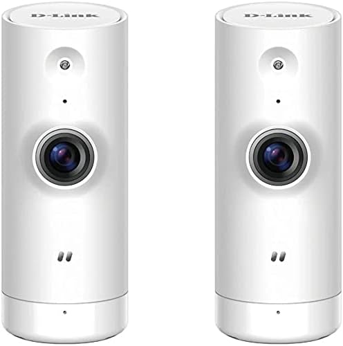 D-Link Dome Cameras HD Mini Indoor WiFi Security 2-Pack White- DCS-8000LH/2PK-US (Renewed)