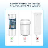 Crystala Filters XWF Water Filter, Compatible with GE XWF Refrigerator Water Filter, 3 Pack