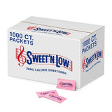 Sweet'N Low Zero Calorie Sweetener Packets, 1000 Ct, Kosher & Gluten Free, Low Glycemic Index, Individual Tea and Coffee Sweetener Packets