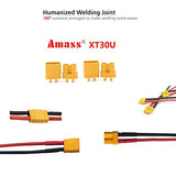 10Pairs Amass XT30 Connector Male Female XT30U Bullet Plug Heat Shrink for Battery ESC Charger Lead
