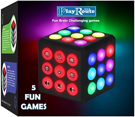 Electronic Brain & Memory Game Cube - Fun Toy Gift Ideas for Ages 6-12+ Year Old Boy & Girl - Cool Toys for Boys and Girls - Handheld Games Gifts for Kids and Teens