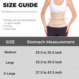 Funcy Women/Men Abdominal Binder for Post Surgery, Postpartum Belly Band for Postpartum Moms, Optimal Support for Rapid Recovery (Beige, Medium)