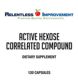 RELENTLESS IMPROVEMENT Active Hexose Correlated Compound Natural Immune Support Mushroom Extract 120 Count