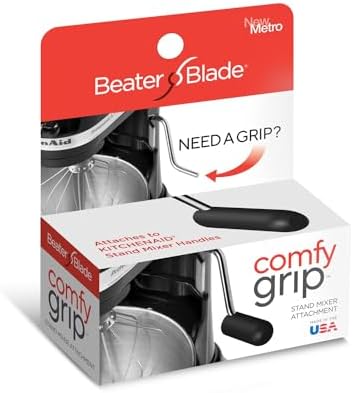 New Metro Design Comfy Grip, for Bare Metal Handle on KitchenAid Stand Mixers, Black