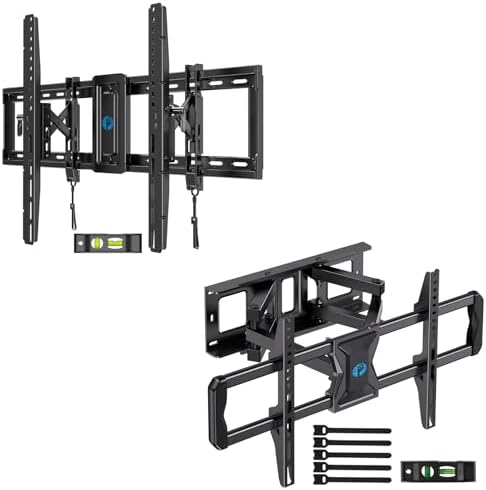 Pipishell Advanced Tilt TV Wall Mount, Wall Mount TV Bracket for Most 42–90 inch TVs up to 132 lbs & PILF8 Full-Motion TV Wall Mount for Most 37–75 Inch TVs