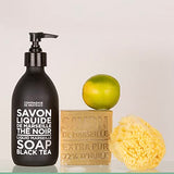 Compagnie de Provence Savon de Marseille Extra Pure Liquid Soap - Black Tea - 16.9 Fl Oz Glass Pump Bottle