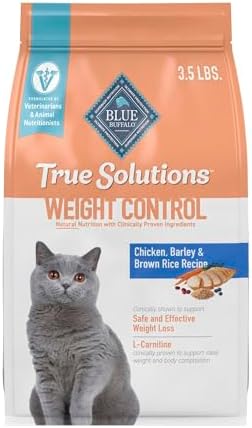 Blue Buffalo True Solutions Weight Control Natural Dry Cat Food for Adult Cats, Chicken, 3.5-lb. Bag