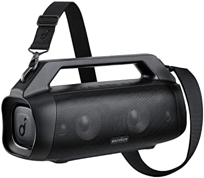 Soundcore Motion Boom Plus Outdoor Speaker with 80W Booming Sound, 20H Playtime, IP67 Waterproof and Dustproof, Type-C, Custom EQ, Bluetooth 5.3, Portable Bluetooth Speaker (Renewed)