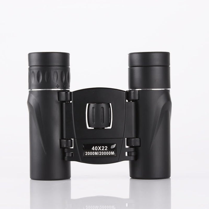 40x22 Zoom Binoculars with Phone Clip, Travel Folding Telescope, with High Definition Low-Light Night Vision, for Concert Opera Sports Game Outdoors Hiking Travel Bird Watching