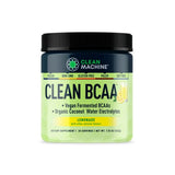 Clean BCAA - 2:1:1 Food Sourced BCAAs Powder & Coconut Water Electrolytes Recovery & Amino Energy Supplement - Award Winning Vegan Amino Acid Supplement - 30 Servings - Lemonade