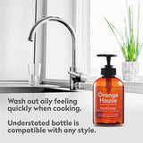 ORANGE HOUSE Liquid Hand Soap with Natural Food-Grade Orange Oil, Fresh Smell, 12 Fl Oz (3 Pack)