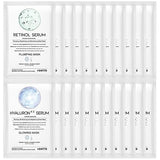 #OOTD Retinol + Hyaluron Serum Korean Sheet Mask Sheet Gift Pack [20 Count] Plumping Glowing Luminating Hydrating Rejuvenating Sheet Mask Gift Pack
