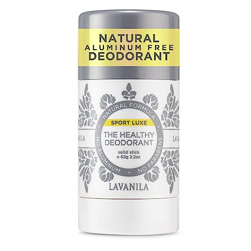 Lavanila Sport Luxe Aluminum Free Deodorant, 2oz - Triple Odor Protection, Fresh Scent - Solid Stick Deodorant for Men & Women, Vegan