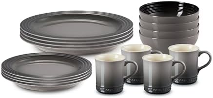Le Creuset Stoneware Dinnerware Set, 16 pc., Oyster
