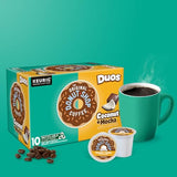 The Original Donut Shop Duos Coconut + Mocha Coffee, Keurig Single Serve K-Cup Pods, Medium Roast Coffee, 60 Count, (6 Packs of 10)