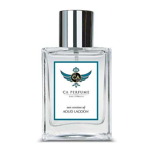 CA Perfume Impression of Aoud Lagoon For Women & Men Replica Fragrance Dupes Eau de Parfum Spray Bottle 1.7 Fl Oz/50ml-X1