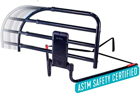 Able Life Click-N-Go Extendable Bed Rail for Wood Adjustable Bed Frames. Removable Bed Handle for Elderly Adults and Seniors, Fits King, Queen, Full, and Twin Beds, ASTM Safety Approved Bedrail