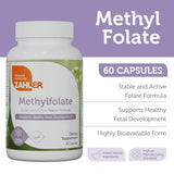 Zahler Methylfolate - Supports Healthy Fetal Development and Genetic Health - Methylated Folic Acid from 1000 mcg DFE L-Methylfolate - Kosher Non GMO Methyl Folate Supplement for Women (60 Capsules)