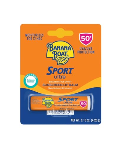 Banana Boat Sport Performance Sunscreen Lip Balm SPF 50 0.15 oz (Pack of 7)