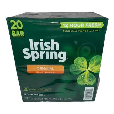 Irish Spring bar Soap (20/4 Oz Net Wt Oz), Original, 74 Ounce (Pack of 1)