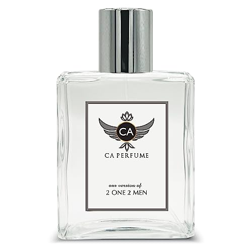 CA Perfume Impression of Carolin 2 One 2 Men For Men Replica Fragrance Dupes Eau de Parfum Spray Bottle 3.4 Fl Oz/100ml-X1