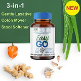 Dr. Schulze's Easy GO Bowel Mover 2-pack | Formulated Gentle Laxative, Colon Toner & Stool Softener | 100% Plant Natural Bowel Cleanse | Promotes Regular & Complete Bowel Movements | 100 Ct Vegan