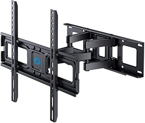 Pipishell Full Motion TV Wall Mount Bracket for Most 26-60 Inch LED, LCD, OLED Flat Curved TVs up to 77lbs, Dual Articulating Arms Swivel Extension Tilt Rotation TV Mount, Max VESA 400x400mm