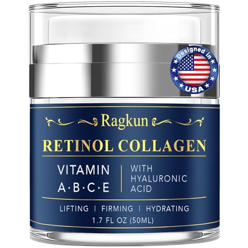 Face Moisturizer Retinol Cream - Neck Collagen Creams for Tightening and Firming - Anti Aging Day & Night Facial Moisturizer for Women & Men, Tighten and Lift Wrinkle Cream - 1.7 Fl Oz