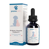 Kidney Health Support Supplement for Pets | Natural Cat & Dog Kidney Support | Herbal Formula Helps Inflammation & Symptoms of Kidney Issues | by Prana Pets