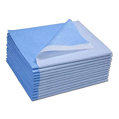 Avalon Papers Single-Use Medical Equipment Drape, Blue, 40" x 48" (Pack of 100) - Stretcher Sheet or Treatment Table Cover - Fluid and Barrier Protection - Tissue/Poly - Medical Supplies (354)