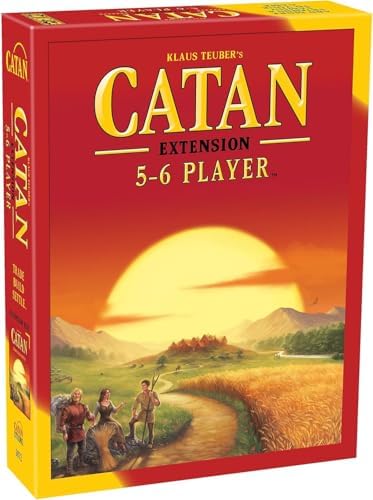 CATAN Board Game 5-6 Player Extension - Expand Your CATAN Game for More Players, Strategy Game for Kids and Adults, Ages 10+, 3-6 Players, 60-90 Minute Playtime, Made by CATAN Studio