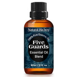 Natural Riches Five Guards Essential Oil Blend Health Shield for Aromatherapy with Clove Cinnamon Lemon Rosemary Eucalyptus Oil 2oz