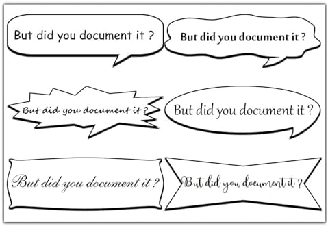 60 Pcs But Did You Document it Sticker 1×3 inch 6 Design Funny Reminder Stickers for Books Laptop Phone Water Bottles Bookish Stickers Gifts Women Men Decals Lovers Boys Girls