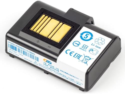 CBQ 3400mAh Upgrade Battery for Zebra Mobile Printer ZQ610 QLN320 QLN220(HC) ZQ500 ZQ510 ZQ520 ZQ521 ZQ620 ZR628 ZR638 ZQ658 ZQ668 Printers Replacement Battery,Lithium Ion.