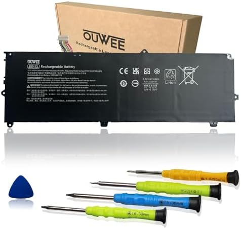 HSTNN-UB7E JI04XL Laptop Battery Compatible with Hp Elite X2 1012 G2 G2-1LV76EA Series Notebook J104XL HSN-I07C 901307-541 901247-855 JI04047XL 7.7V 47.04Wh 6110mAh 4-Cell