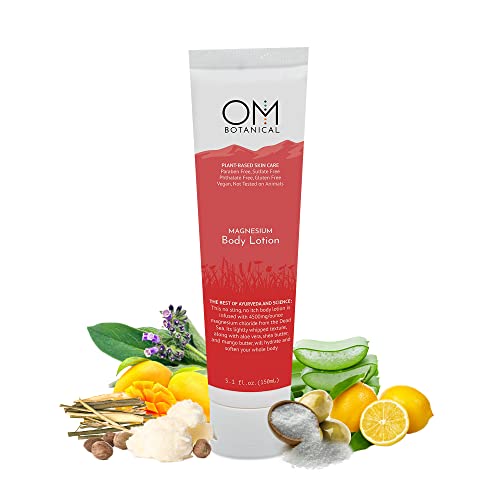 Magnesium Body Lotion | No Sting, No Itch | Ultra-Hydrating Organic Body Butter & Magnesium Cream for Hands, Feet & Body | Fast-Absorbing, All-Natural Relief in a 150ml Eco-Friendly Tube