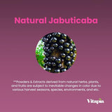 Vitapia Jabuticaba Fruit Powder Supplement for Antioxidant, Better Lung Health, Digestion, Immune Support - 1500mg Per Serving - 180 Vegan Capsules, Non-GMO, Gluten-Free