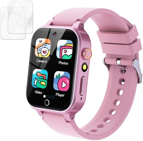 Kids Smart Watch Girls Gift for Girl Aged 6-12, HD TouchScreen Kids Watch with 26 Games Video Camera Music Pedometer Audiostory Learn Card Educational Toys Birthday Gifts for Girls Ages 5 6 7 8 9